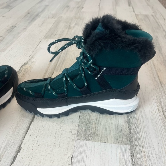 SOREL Teal/Black Suede And Canvas Waterproof Oma Rmx Glacy Boots - Picture 7 of 8